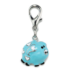 PIG CHARM - BLUE (Aria)