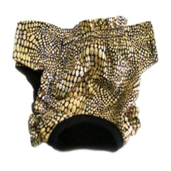 PANTIES - BLACK &amp; GOLD (Doggie Design)