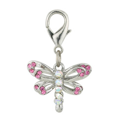 Dragon Fly Charm - Pink