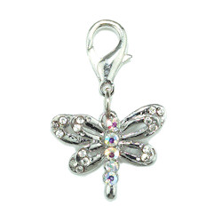 Dragon Fly Charm - Clear