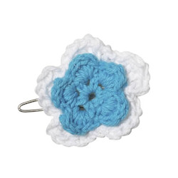 CROCHET BARETTE - BLUE (Aria)