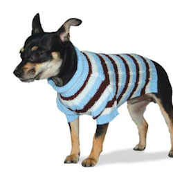 DOGO STRIPED KNITTED SWEATER - BLUE (DOGO)