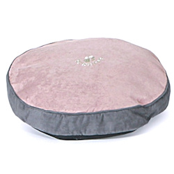 Deluxe Scruff Dog Cusion - Pink & Grey