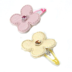 Barette Clip - 1 Pink & 1 Yellow