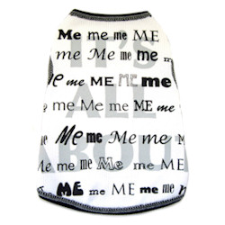 Me Me & Me Tank - White, Grey & Black