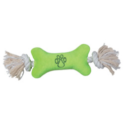 ALLROUND TOY - ROPE BONE - LIME (Zanies)