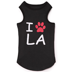 City Tank - I LOVE L A - Black