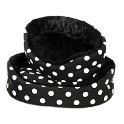 Black & White Polka Dot Bed