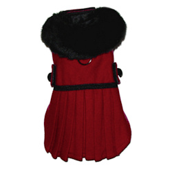 FANCY WOOL COAT - RED (Pet Boutique)