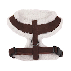 SHERPA/SUEDE HARNESS - CHOCOLATE BROWN (ESC)