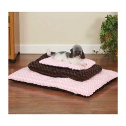 SWIRL PLUSH MAT - BROWN (Slumber Pet)