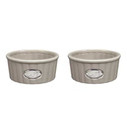 CAF BOWLS SET - GREY (Pet Studio)