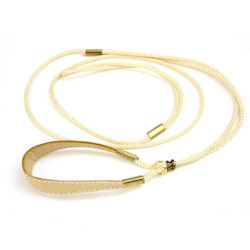 Leather Show Lead - Beige