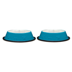 BOWLS SET BONES &amp; PAW - BLUE (ProSelect)