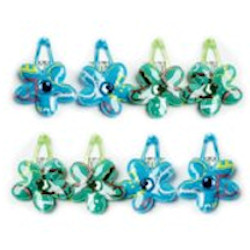 Barette Clip with Bright Color - 1 Blue & 1 Green