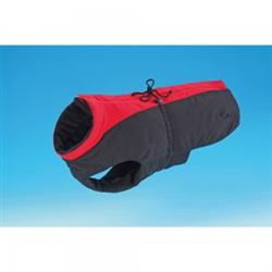 DOG COAT - BLACK/RED ()