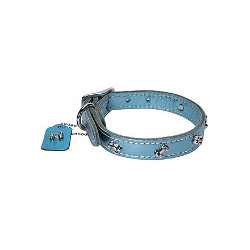 METALLIC COLLAR - BLUE ()