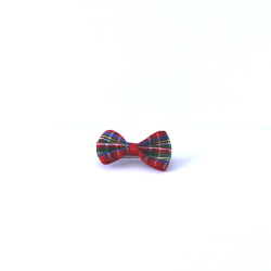 Checkered Bow - Red