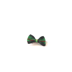 CHECKERED BOW - GREEN ()