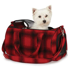 BUFFALO PLAID PET CARRIER (ESC)