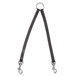 TWIN LEASH - BLACK (Casual Canine)