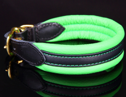 SUPERIOR LEATHER COLLAR PLUS - GREEN ()