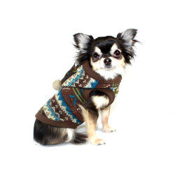 FAIR ISLE HOODED SWEATER (Hip Doggie)