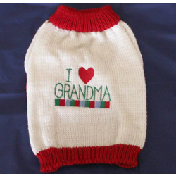 I LOVE GRANDMA SWEATER (Pet Boutique)