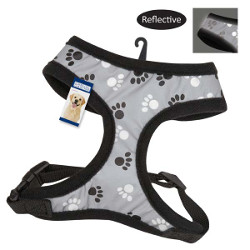 Reflective Pawprint Harness