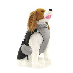 All Weather Dog Coat - Grey/Black