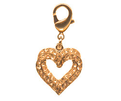 CHARM TWO HEARTS - GOLD (Le Chien)