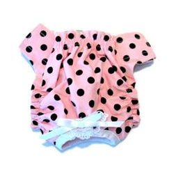 Panties - Pink with Black Dots