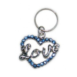 Charm - Love Heart - Large - Blue