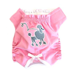 PANTIES - PINK POODLE (Doggie Design)