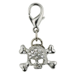 Skull Charm - Clear