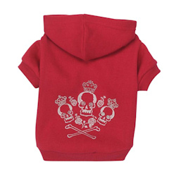 Crossbone & Skulls Hoodie - Red