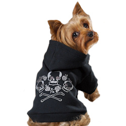 Crossbone & Skulls Hoodie - Black