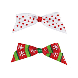 BOWS  SET - RED &amp; WHITE (Aria)