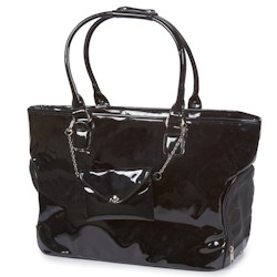Patent Carrier with purse - Black