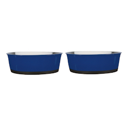 HEAVY BOTTOM STAINLESS BOWLS SET - BLUE (ProSelect)