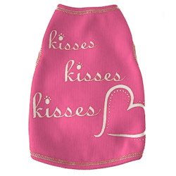 Kisses Kisses Kisses Tank - Hot Pink