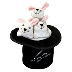ACTIVITY TOY - 3 BUNNIES IN A HAT ()