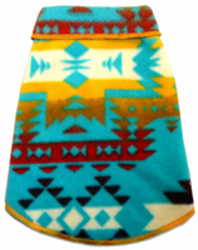 AZTEC FLEECE - TURQUOISE (ISS)