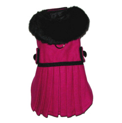 FANCY WOOL COAT - HOT PINK (Pet Boutique)