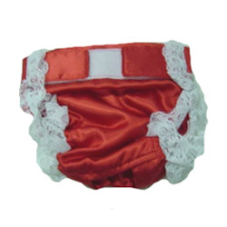 PANTIES SATIN - RED (Doggie Design)